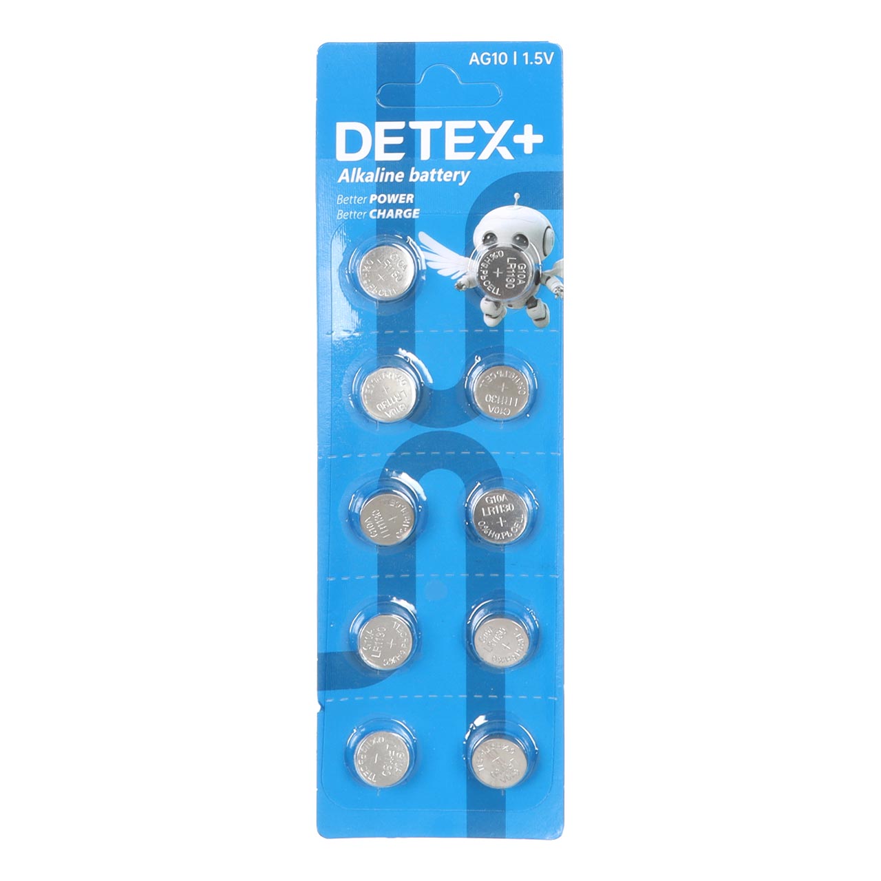 باتری ساعتی Detex+ Alkaline مدل AG10 (بسته 10 عددی)
